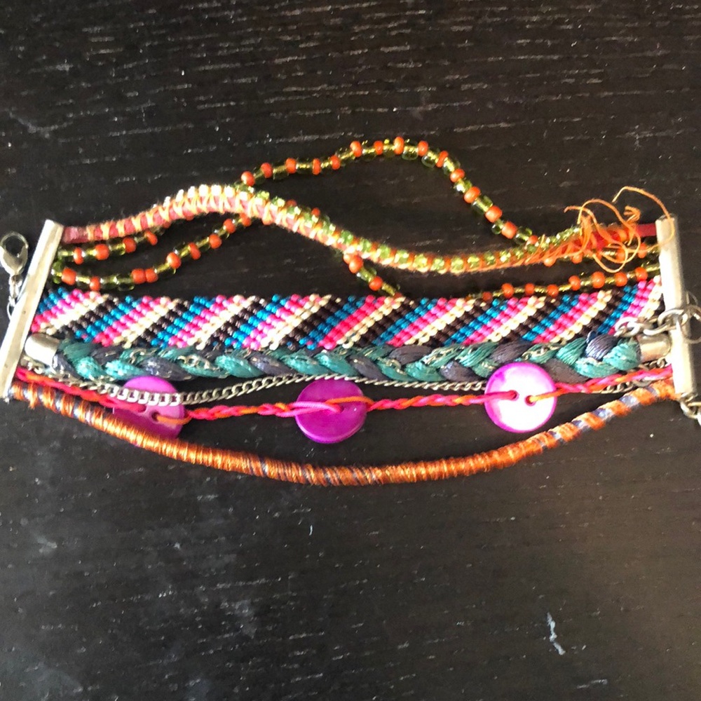 Festival multi strand bracelet